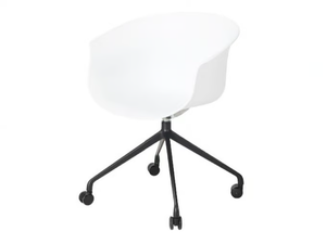 QUEEN - Polypropylene office chair with castors with 4-Spoke base _ grado design